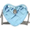 Kurt Geiger London Kensington Heart Crossbody Bag In Blue