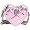 Kurt Geiger London Kensington Heart Crossbody Bag In Pink