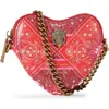 Kurt Geiger London Kensington Heart Crossbody Bag In Red