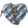 Kurt Geiger London Kensington Heart Crossbody Bag In Navy