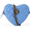 Kurt Geiger London Kensington Heart Crossbody Bag In Medium Blue