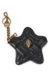 Kurt Geiger London Kensington Heart Mirror Bag Charm In Black