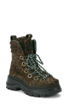 Kurt Geiger Kensington Crystal-embellished Leopard Boots In Brown