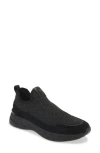 Kurt Geiger London Womens Black Kensington Eagle-embellished Knitted Low-top Trainers In Black
