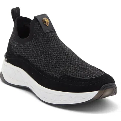 Kurt Geiger London Kensington Knit Sneaker In Black