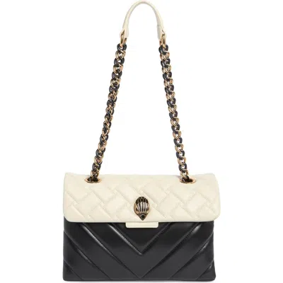 Kurt Geiger London Kensington Leather Convertible Shoulder Bag In Gray