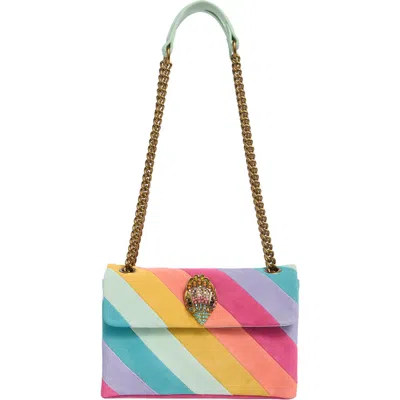 Kurt Geiger London Kensington Leather Crossbody Bag In Rainbow Multi