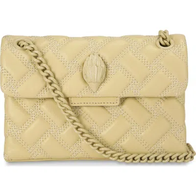 Kurt Geiger London Kensington Leather Mini Crossbody Bag In Yellow