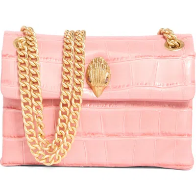 Kurt Geiger London Kensington Leather Mini Crossbody Bag In Pink