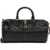 Kurt Geiger London Kensington Leather Uj Barrel Bag In Black