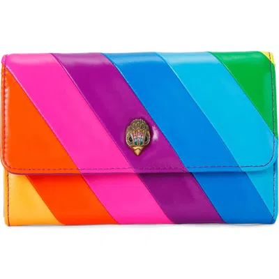 Kurt Geiger London Kensington Leather Wallet On A Chain In Multicolor