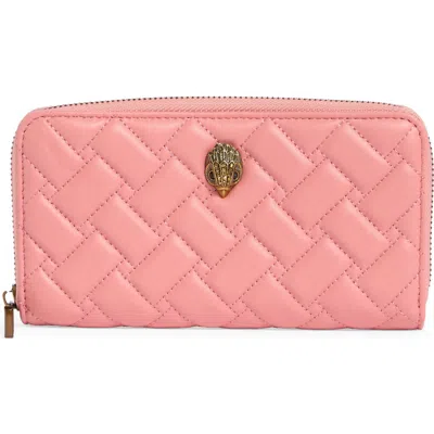 KURT GEIGER KURT GEIGER LONDON KENSINGTON LEATHER ZIP WALLET