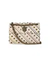 Kurt Geiger Kensington Embellished Chain Shoulder Bag In White