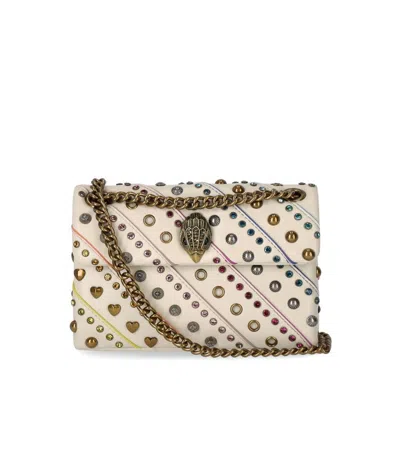 Kurt Geiger London Kensington Mini Bone Crossbody Bag In White