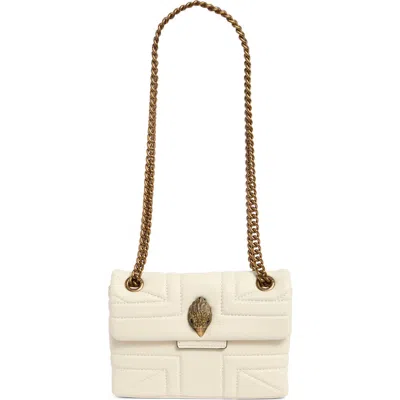 Kurt Geiger London Kensington Mini Quilted Leather Shoulder Bag In Natural
