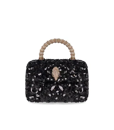 Kurt Geiger London Kensington Paillettes Mini Black Handbag