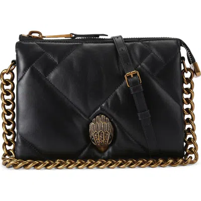 Kurt Geiger London Kensington Puffy Quilted Shoulder Bag In Black