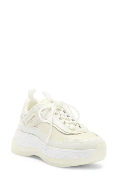 Kurt Geiger London Kensington Pump Platform Sneaker In White