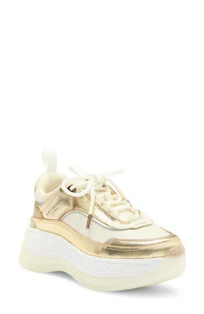Kurt Geiger London Kensington Pump Sneaker In Gold