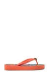 Kurt Geiger London Kensington Quilted Flip Flop In Light/pastel Orange