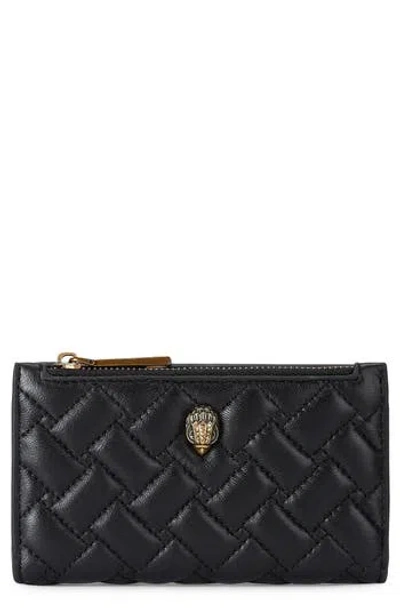 Kurt Geiger London Kensington Quilted Leather Bifold Wallet In Black