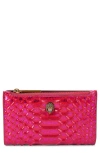 Kurt Geiger London Kensington Quilted Leather Bifold Wallet In Pink