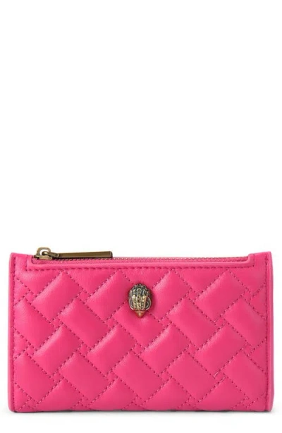Kurt Geiger London Kensington Quilted Leather Bifold Wallet In Pink