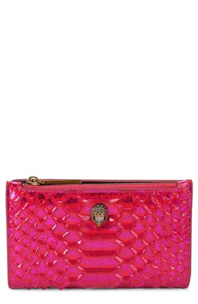 Kurt Geiger London Kensington Quilted Leather Bifold Wallet In Red