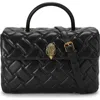 Kurt Geiger Kensington Quilted Leather Top Handle Bag