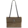 Kurt Geiger London Kensington Quilted Shoulder Bag In Gray