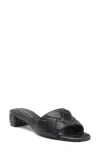 Kurt Geiger London Kensington Quilted Slide Sandal In Black