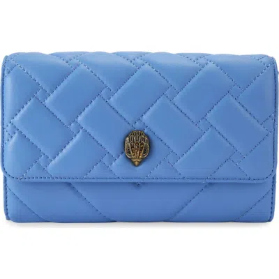 Kurt Geiger London Kensington Quilted Wallet On A Chain In Blue