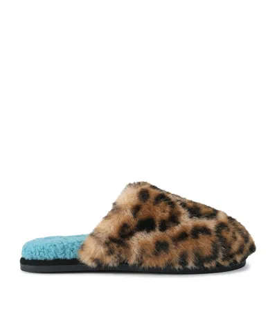 Kurt Geiger London Kensington Slippers In Brown