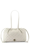 Kurt Geiger London Kensington String Quilted Leather Tote In Natural