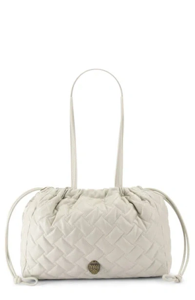 Kurt Geiger London Kensington String Quilted Leather Tote In Natural