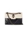 Kurt Geiger London Kensington Studs Black White Crossbody Bag In Black
