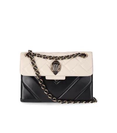 Kurt Geiger London Kensington Studs Black White Crossbody Bag
