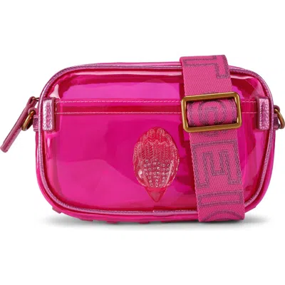 Kurt Geiger London Kensington Vinyl Camera Bag In Pink