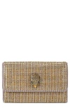Kurt Geiger London Kensington Wallet On A Chain In Beige