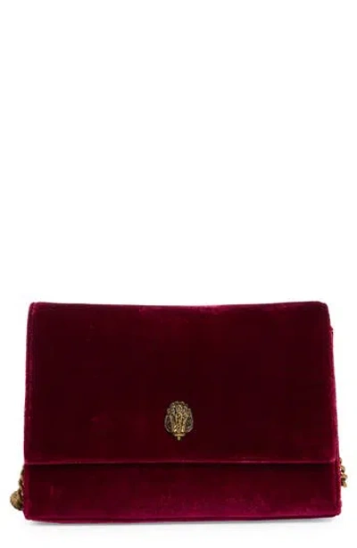 Kurt Geiger London Kgl Velvet Clutch In Red