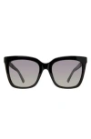 Kurt Geiger London Kgl1004 Cat Eye Sunglasses In Black