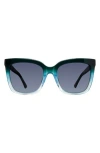 Kurt Geiger London Kgl1004 Cat Eye Sunglasses In Blue