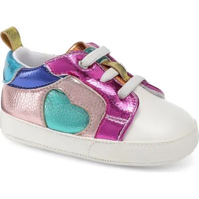 Kurt Geiger London Kids' Baby Luckson Heart Crib Shoe In Multi