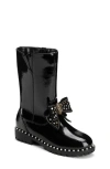Kurt Geiger London Kids' Kensington Bow Boot In Black