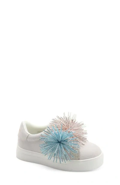 Kurt Geiger London Kids' Laney Fringe Sneaker In White