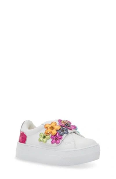 KURT GEIGER KURT GEIGER LONDON KIDS' MINI FLOWER APPLIQUÉ PETAL PLATFORM SNEAKER