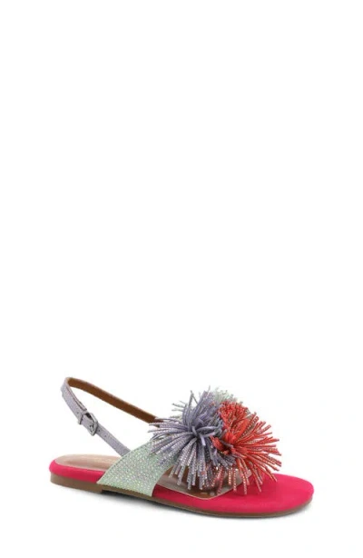 Kurt Geiger London Kids' Mini Fringe Slingback Sandal In Multi