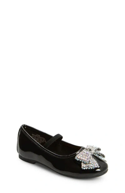 Kurt Geiger Kids' Girls' Mini Kensington Ballerina Flats - Toddler In Black Patent