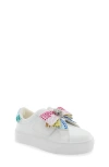 Kurt Geiger London Kids' Mini Laney Bow Sneaker In White