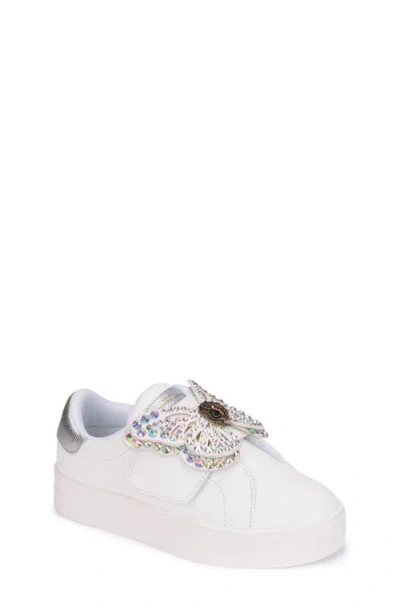 Kurt Geiger London Kids' Mini Laney Butterfly Sneaker In White